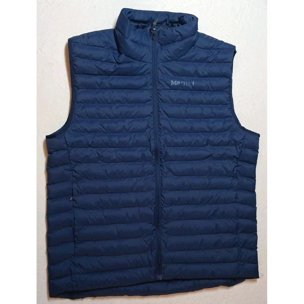 Men's Marmot Echo Vest Featherless Puffer Insulated Shell Zippered Pockets Sz L
